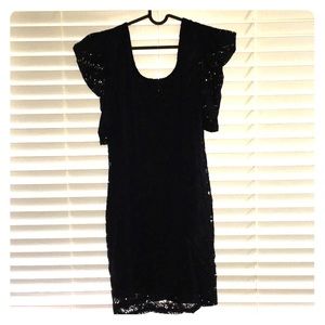 Black scalloped dress